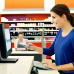 체크카드 결제 취소 - **Prompt 1: Accidental Purchase Resolution**
"A relatable scene of a young woman in her late 20s...