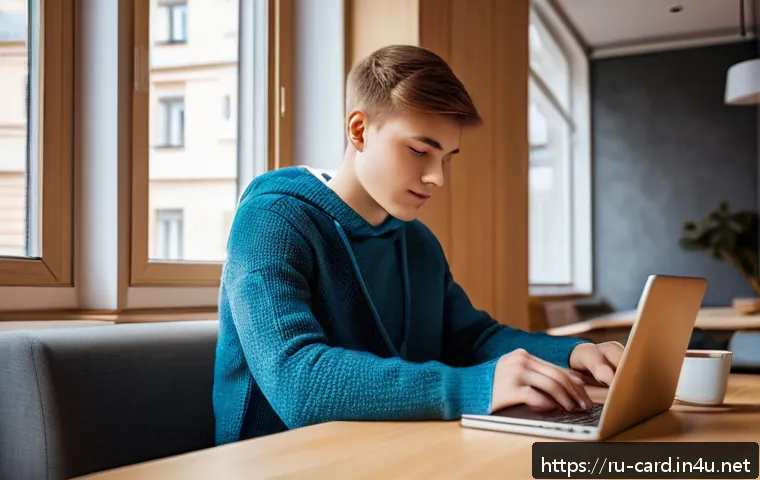 신용카드로 교육비 지출 - A modern Russian university payment scene: a young adult student sitting at a sleek wooden desk in a...